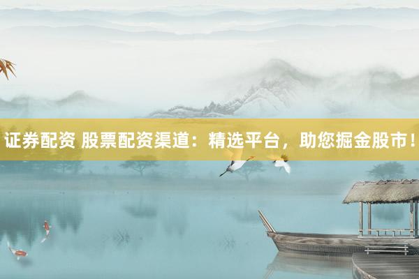 证券配资 股票配资渠道：精选平台，助您掘金股市！