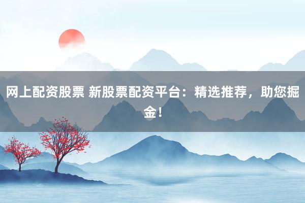 网上配资股票 新股票配资平台:精选推荐,助您掘金!