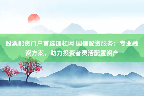 股票配资门户首选加杠网 国信配资服务:专业融资方案,助力投资者灵活配置资产
