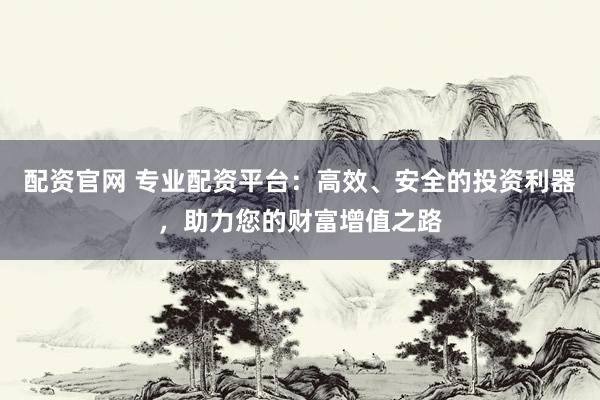 配资官网 专业配资平台：高效、安全的投资利器，助力您的财富增值之路
