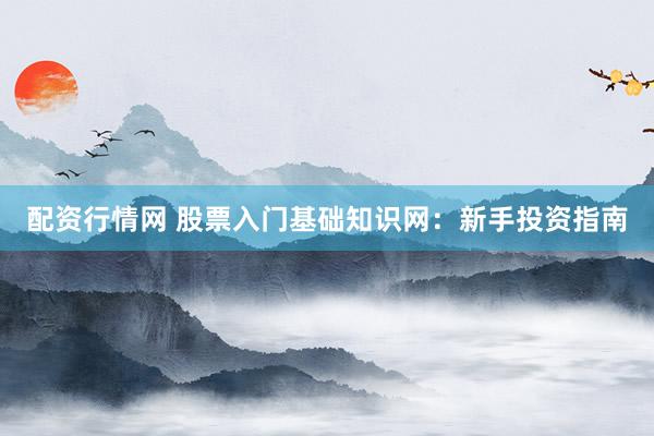 配资行情网 股票入门基础知识网：新手投资指南
