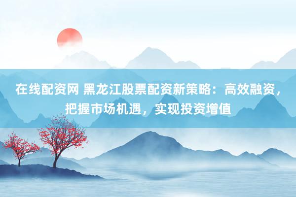 在线配资网 黑龙江股票配资新策略：高效融资，把握市场机遇，实现投资增值